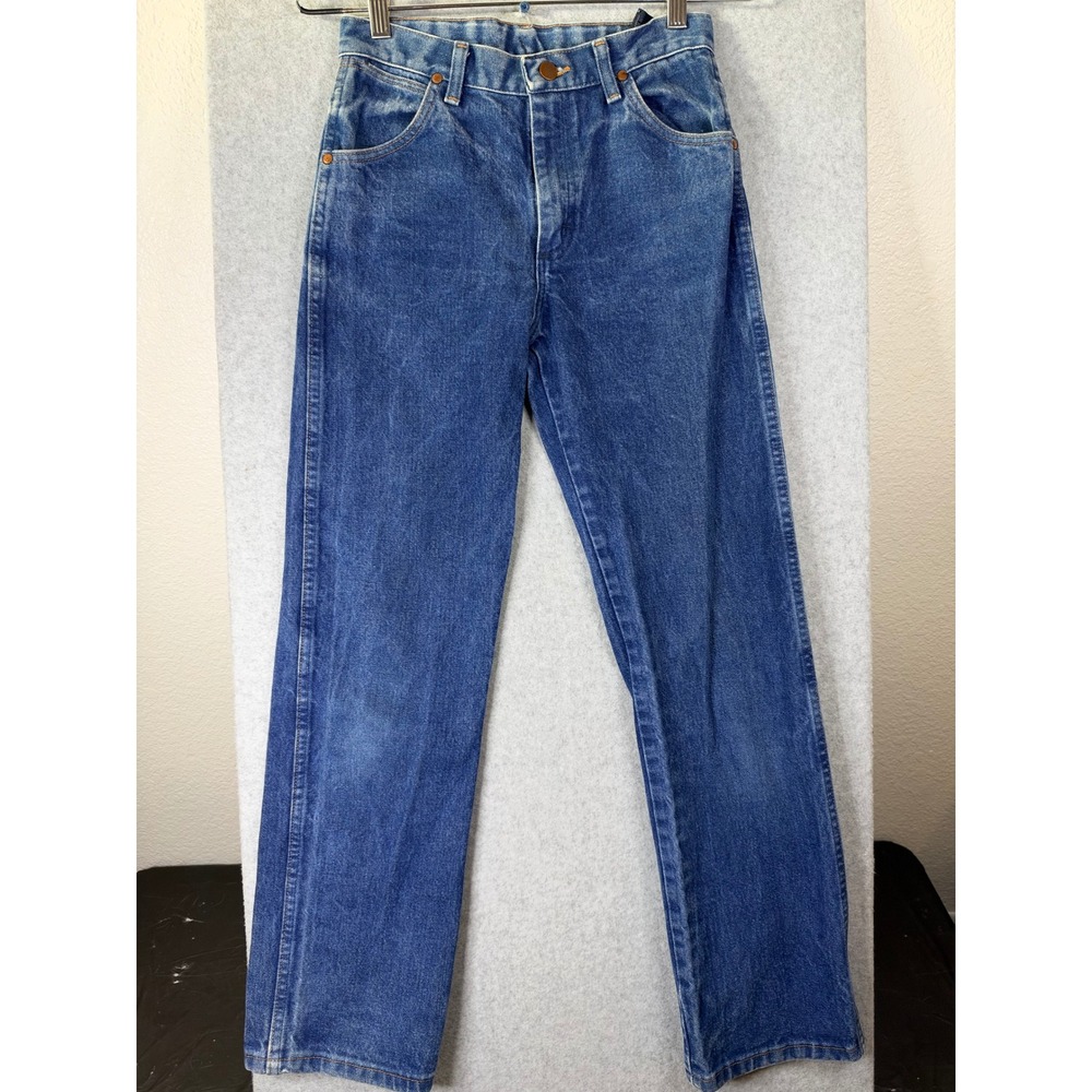 Wrangler 90s Boyfriend Jeans Medium Wash High Rise Straight Leg Size 26